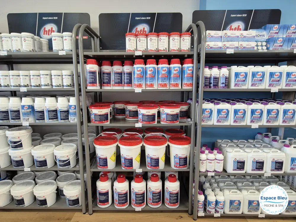 Rayon de produits de traitement de l’eau pour piscine